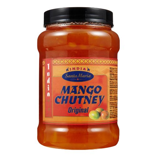 A 1.2 kilogram jar of Santa Maria brand Mango Chutney
