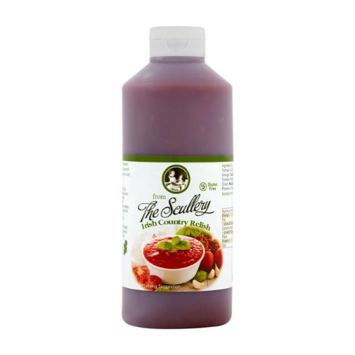 A 1 kilogram bottle of The Scullery brand Irish Country Relish