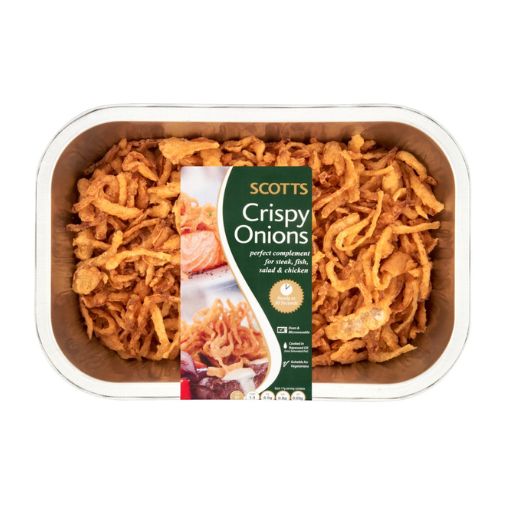 A 200 gram pack of Sydney Scott brand Crispy Onions